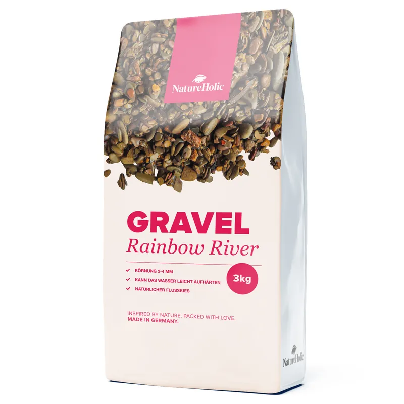 NatureHolic Rainbow River, Aquarium-Naturkies, 3 kg Sonderangebot